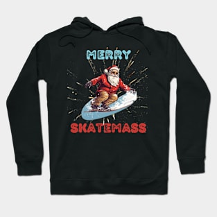 Cool Santa Skating Santa Claus - Skateboard For Xmas - shirt Hoodie